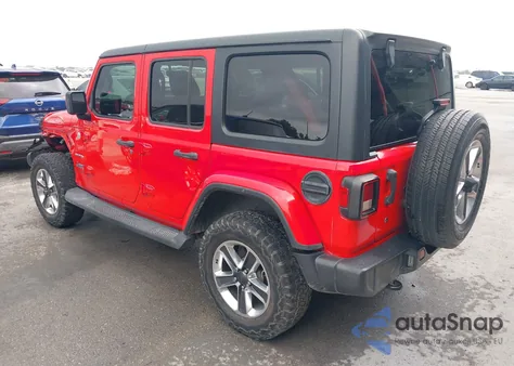 2020 Jeep Wrangler Unlimited Sahara 4X4 z USA, uszkodzony, nr VIN 1C4HJXEN5LW136817